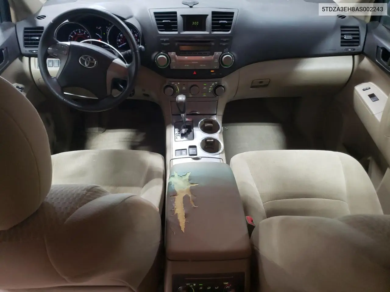 2010 Toyota Highlander VIN: 5TDZA3EH8AS002243 Lot: 57016085