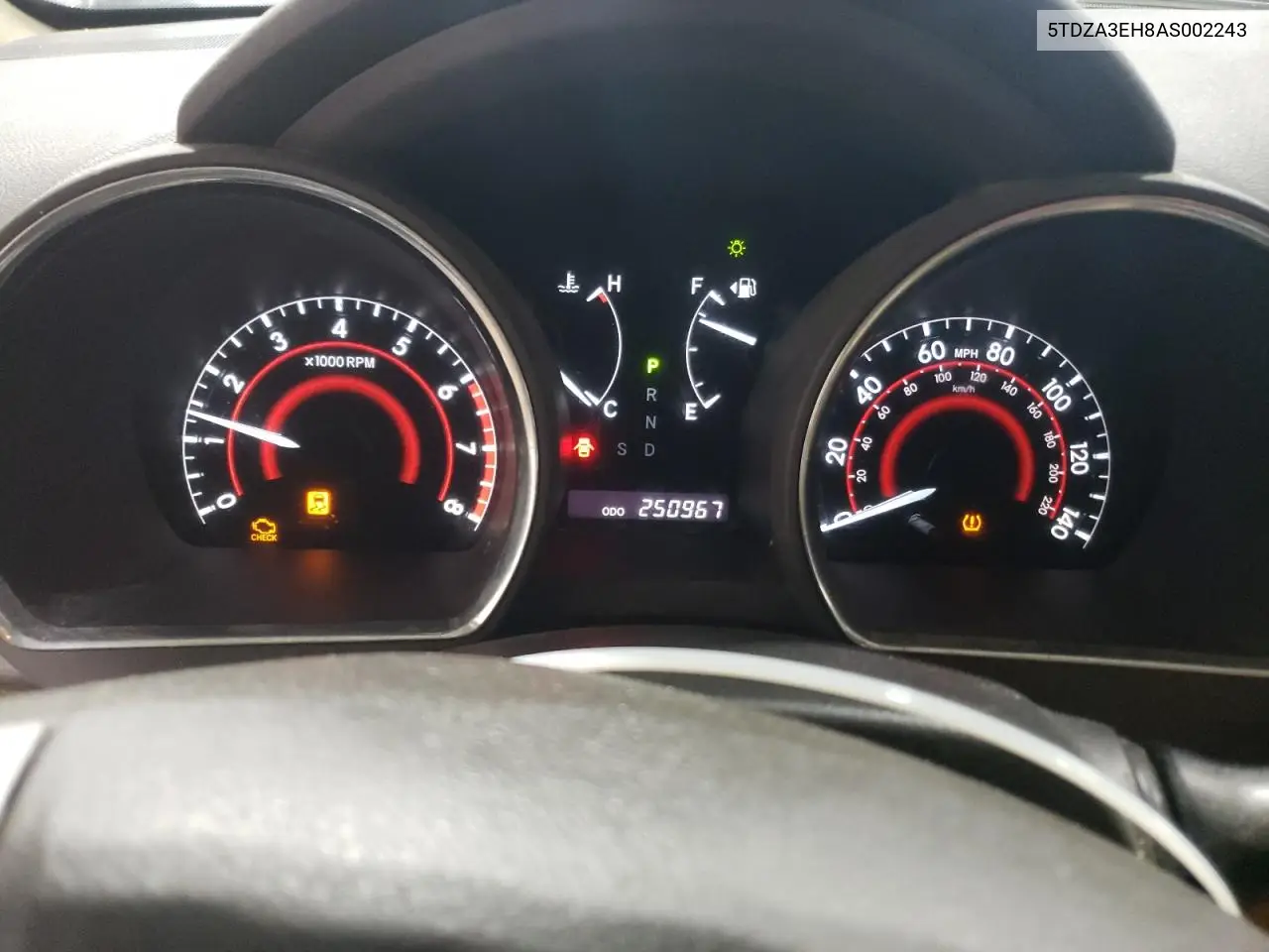 2010 Toyota Highlander VIN: 5TDZA3EH8AS002243 Lot: 57016085