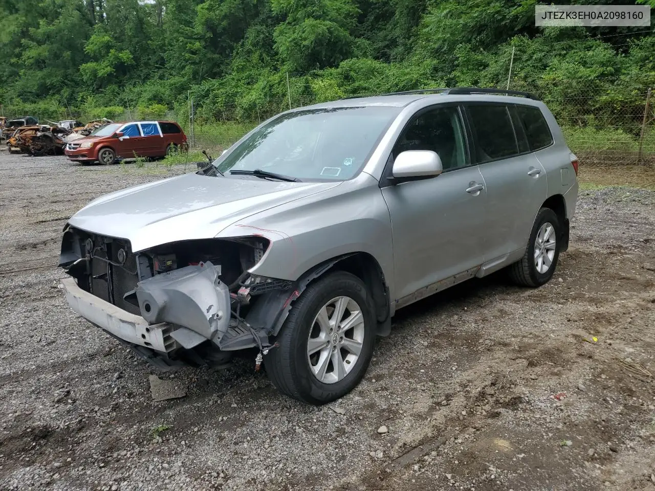 2010 Toyota Highlander VIN: JTEZK3EH0A2098160 Lot: 62425665