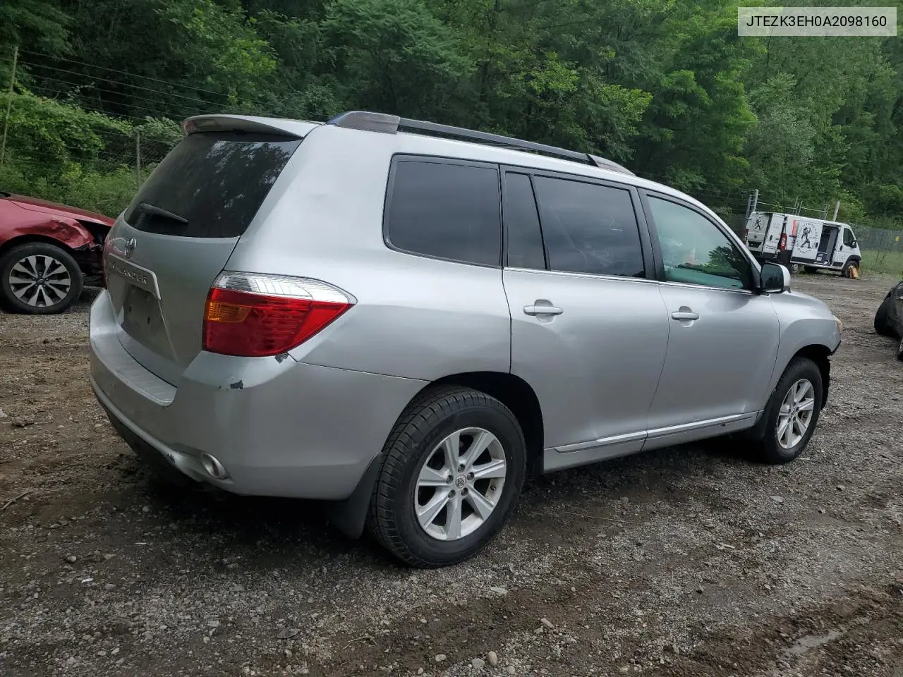 2010 Toyota Highlander VIN: JTEZK3EH0A2098160 Lot: 62425665