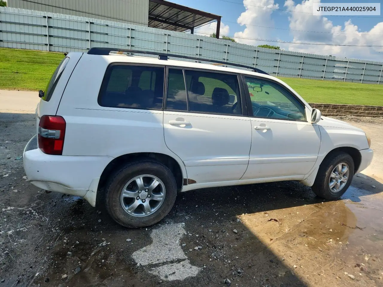 2010 Toyota Highlander Base VIN: JTEGP21A440025904 Lot: 62571945