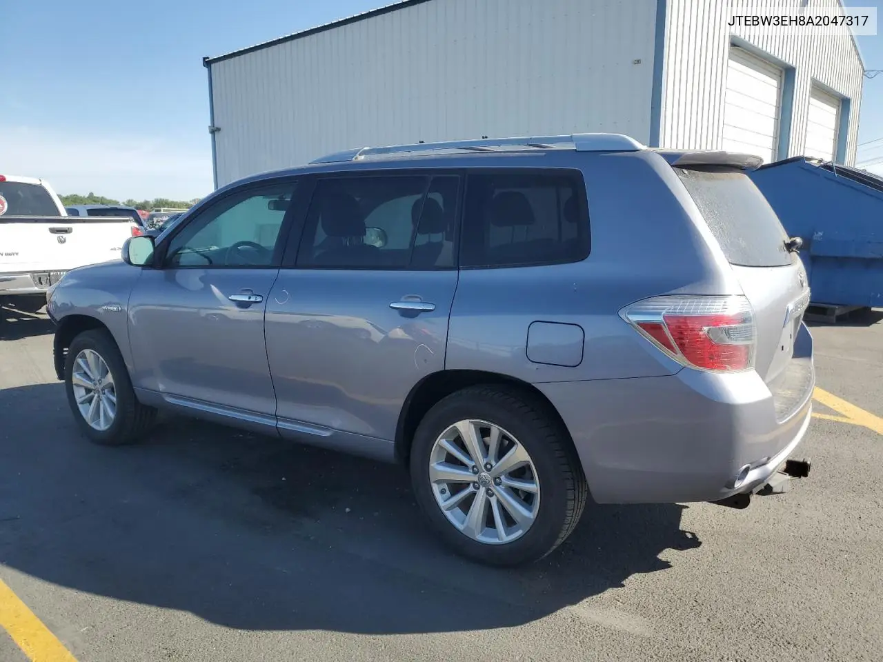 2010 Toyota Highlander Hybrid VIN: JTEBW3EH8A2047317 Lot: 62856825