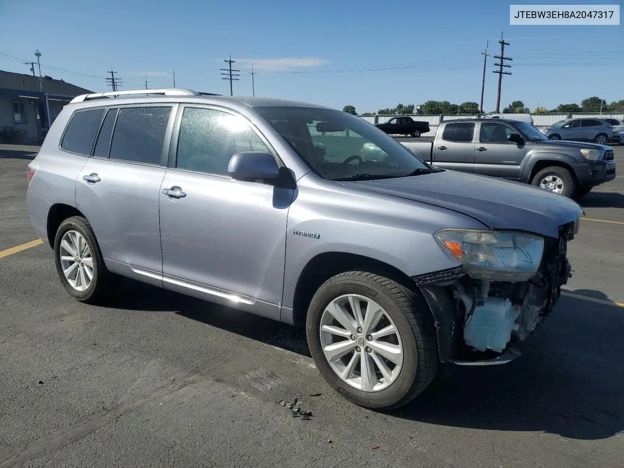 2010 Toyota Highlander Hybrid VIN: JTEBW3EH8A2047317 Lot: 62856825