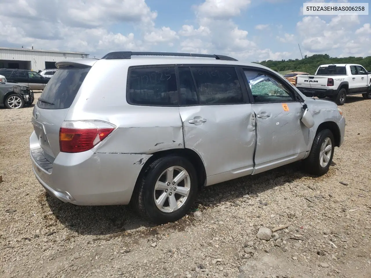 2010 Toyota Highlander VIN: 5TDZA3EH8AS006258 Lot: 62901355