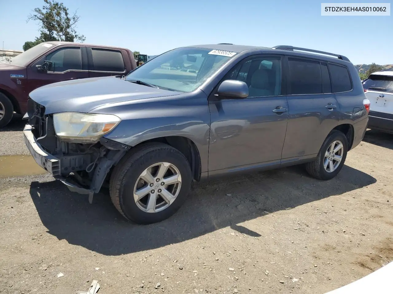 2010 Toyota Highlander VIN: 5TDZK3EH4AS010062 Lot: 62936505