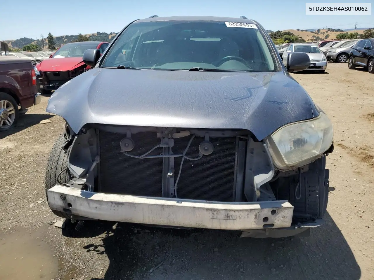 2010 Toyota Highlander VIN: 5TDZK3EH4AS010062 Lot: 62936505