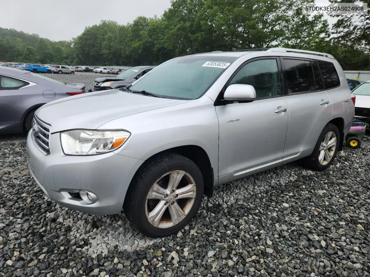 2010 Toyota Highlander Limited VIN: 5TDDK3EH2AS024908 Lot: 63053825