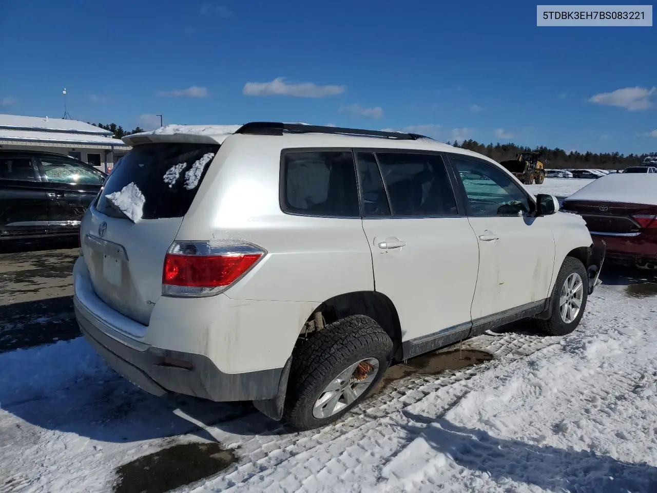 2011 Toyota Highlander Base VIN: 5TDBK3EH7BS083221 Lot: 44750165