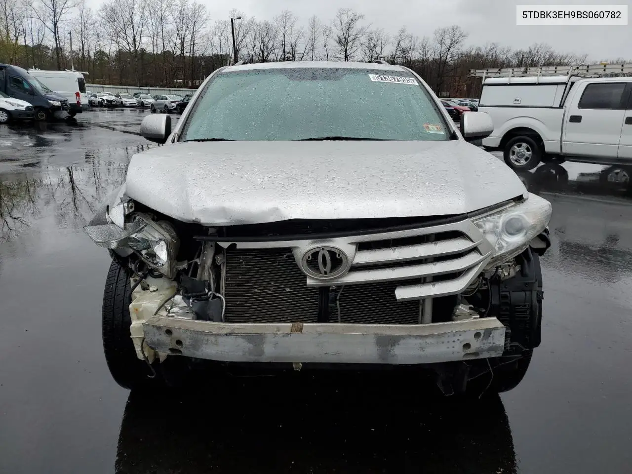 2011 Toyota Highlander Base VIN: 5TDBK3EH9BS060782 Lot: 51367995