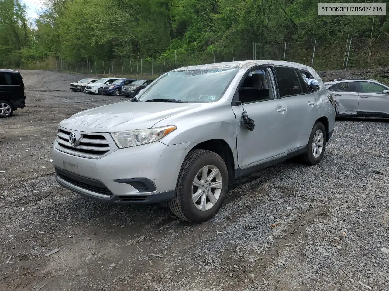 2011 Toyota Highlander Base VIN: 5TDBK3EH7BS074616 Lot: 55804595
