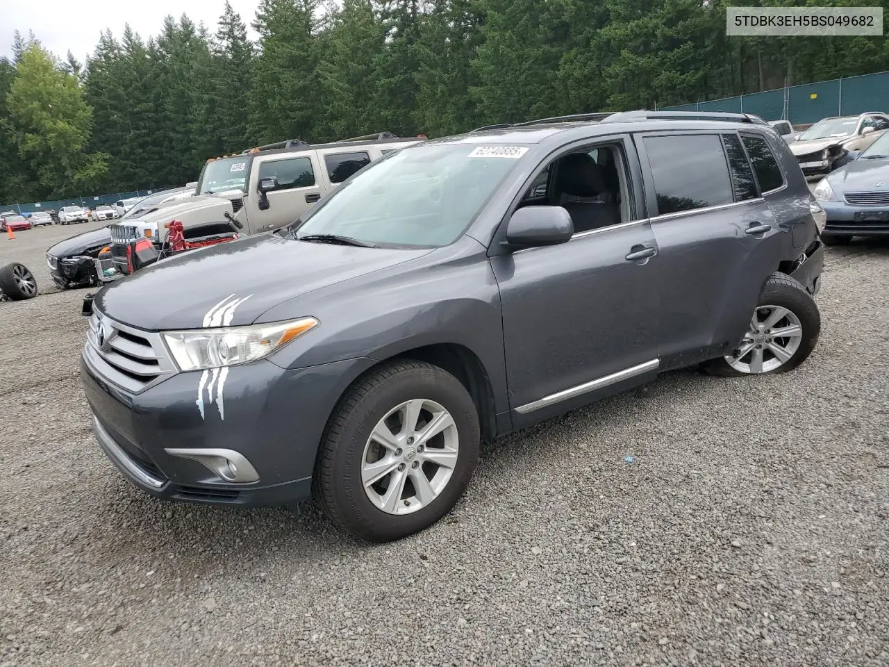 2011 Toyota Highlander Base VIN: 5TDBK3EH5BS049682 Lot: 62740885