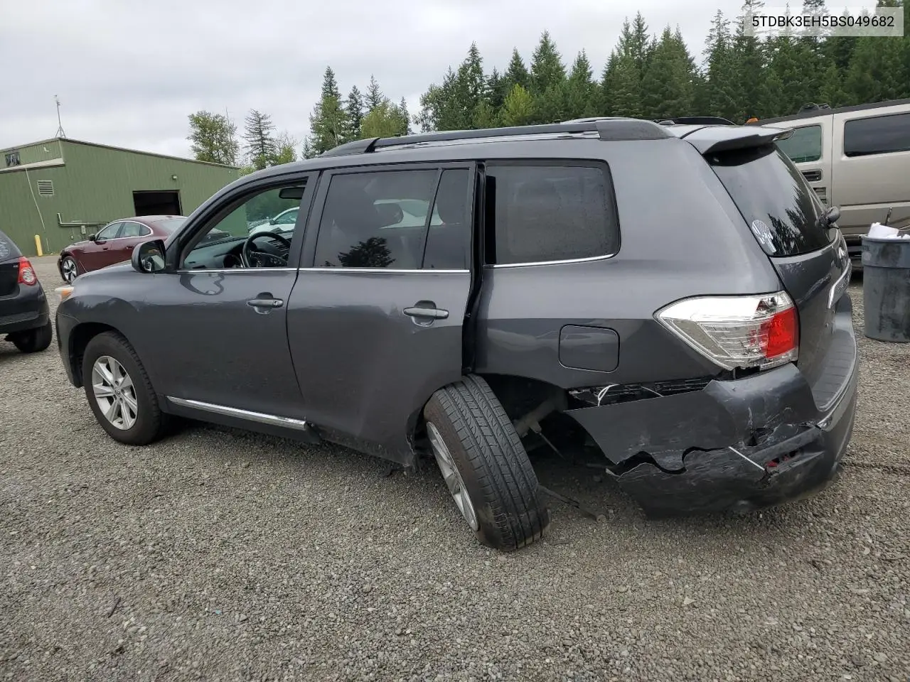 2011 Toyota Highlander Base VIN: 5TDBK3EH5BS049682 Lot: 62740885