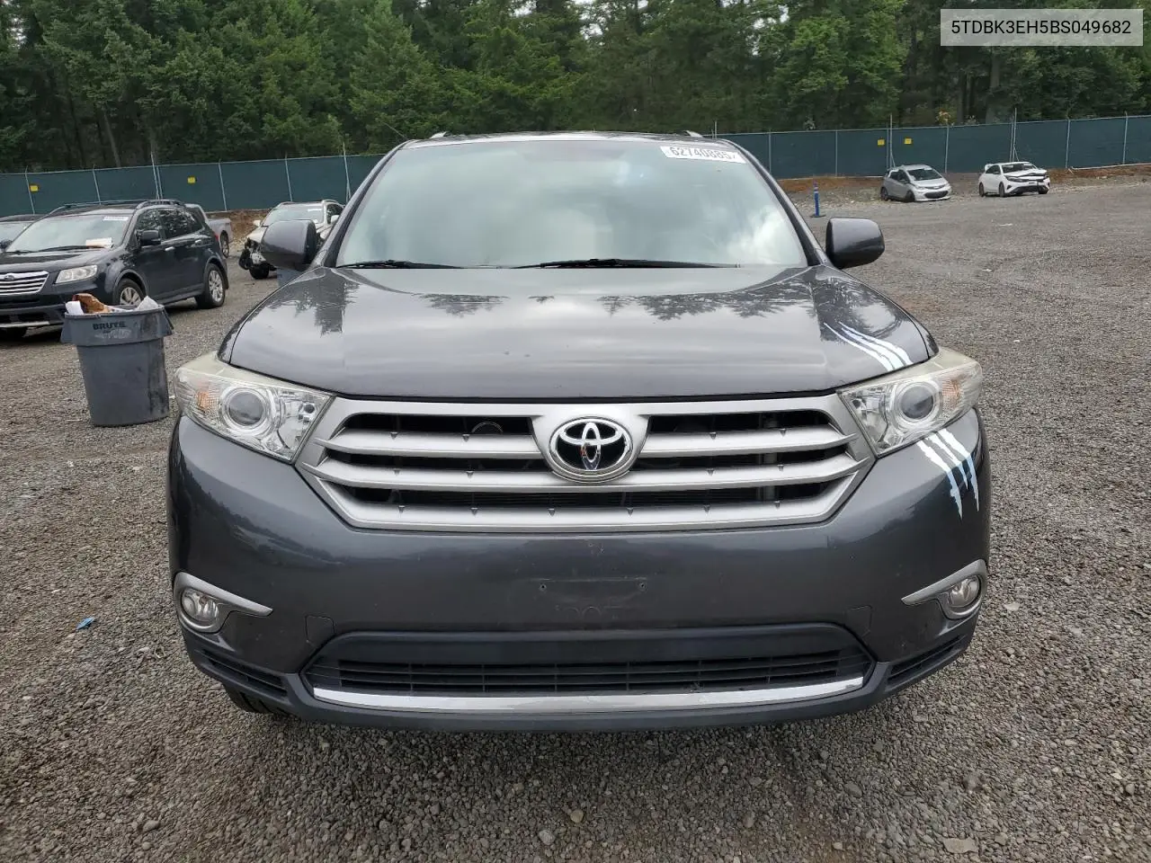 2011 Toyota Highlander Base VIN: 5TDBK3EH5BS049682 Lot: 62740885