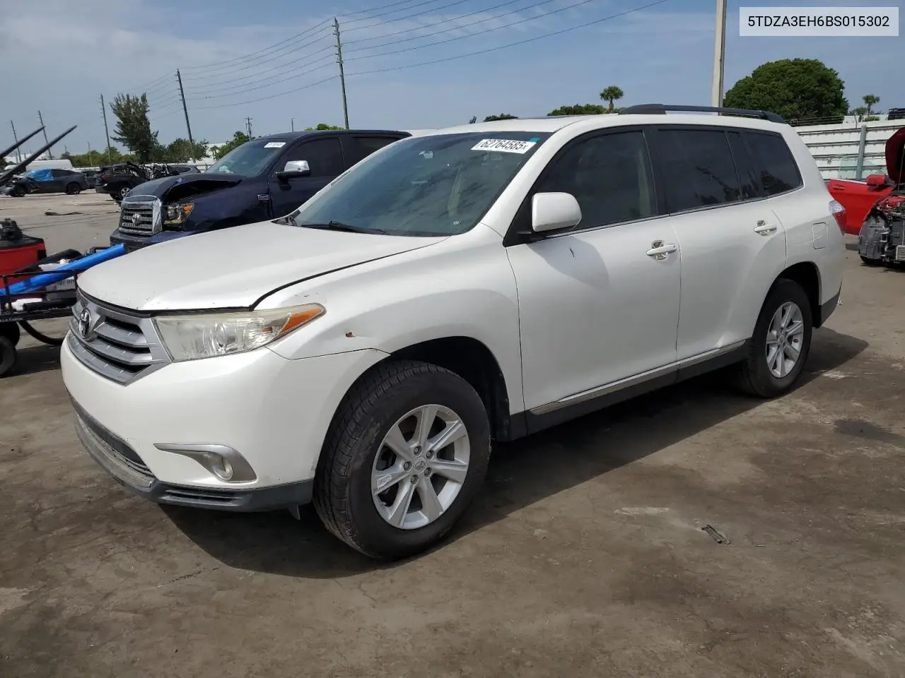 5tdza3eh6bs015302 5TDZA3EH6BS015302 2011 Toyota Highlander Base