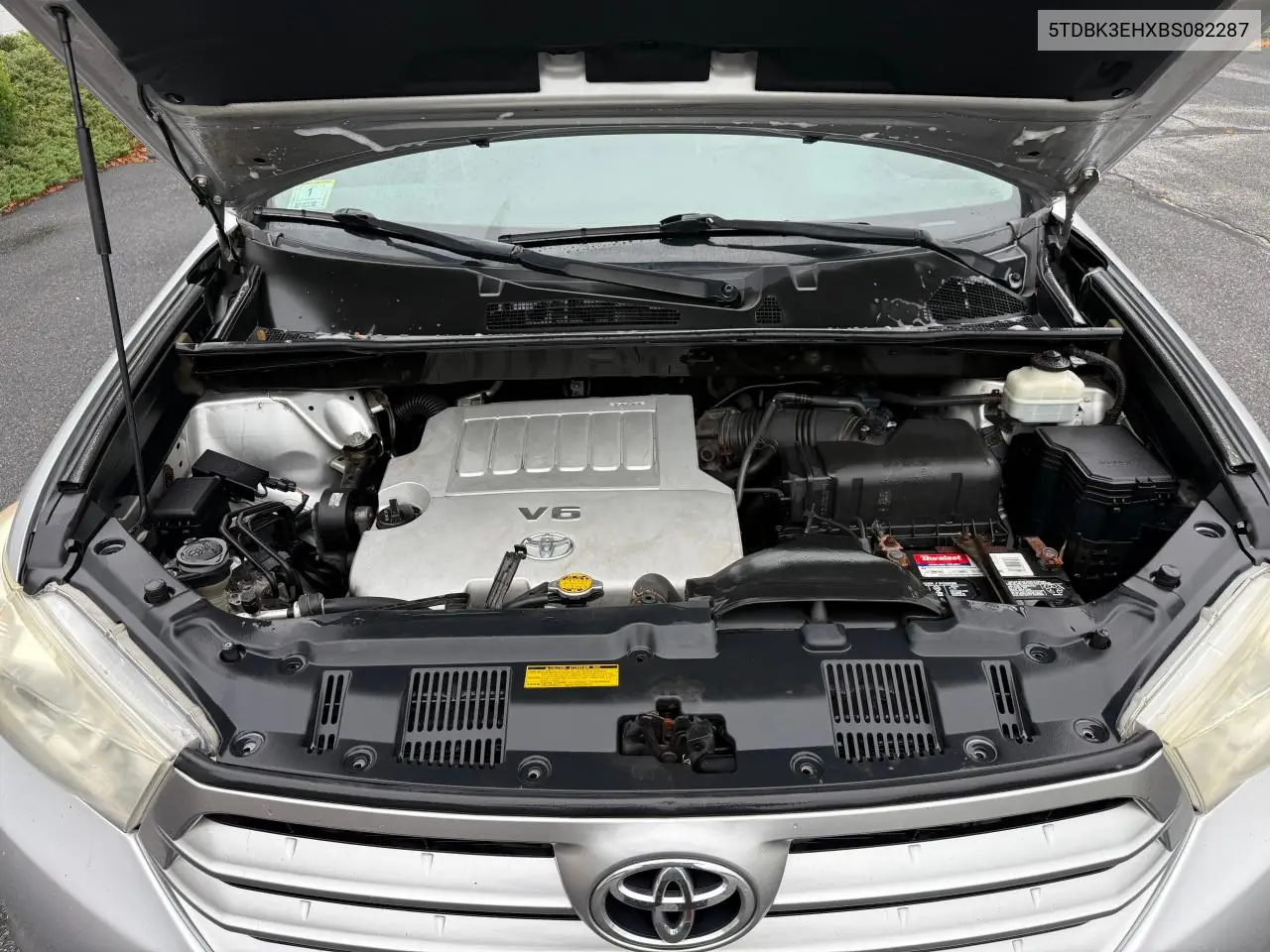2011 Toyota Highlander Base VIN: 5TDBK3EHXBS082287 Lot: 63148225