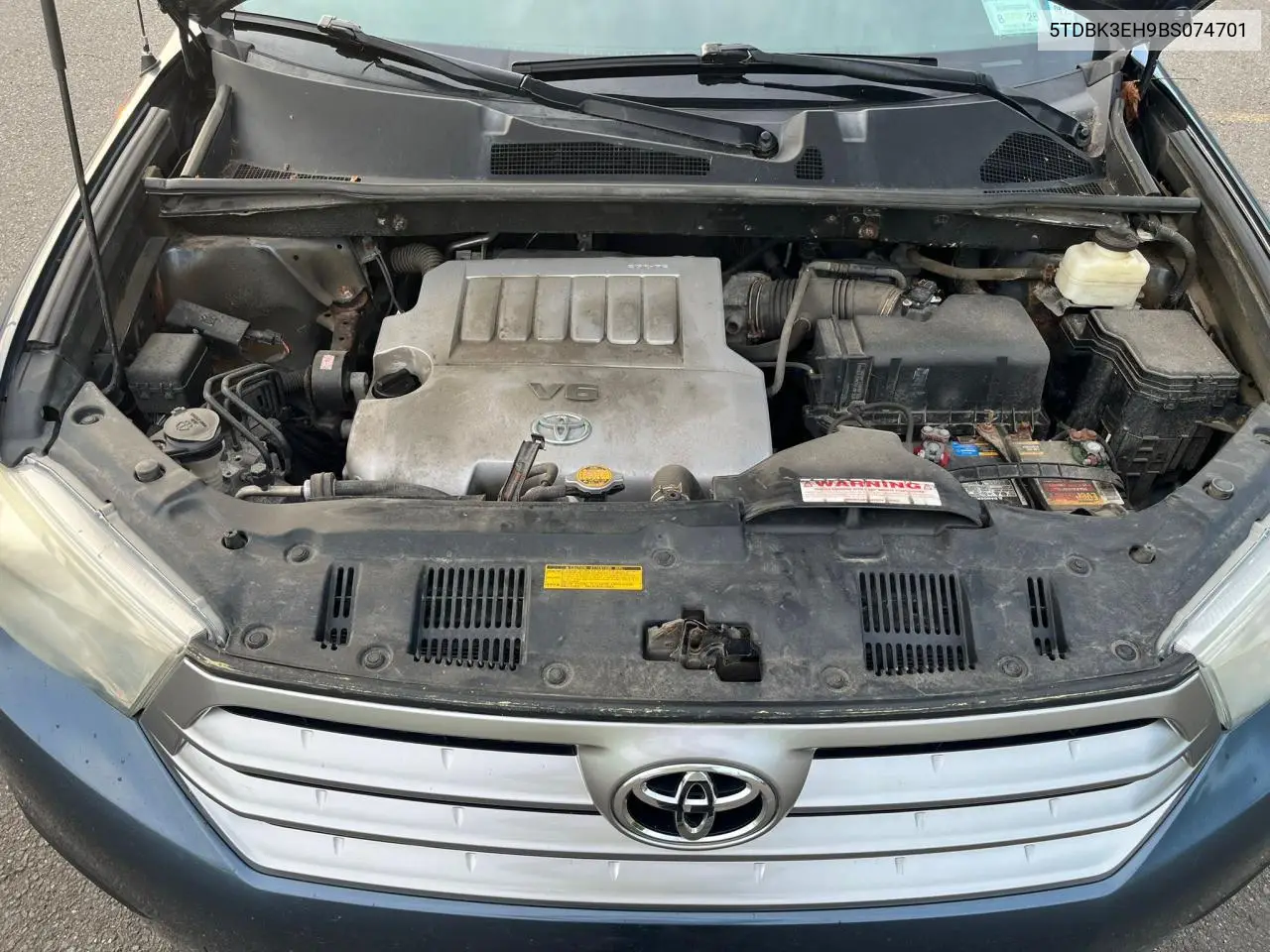 2011 Toyota Highlander Base VIN: 5TDBK3EH9BS074701 Lot: 65478785