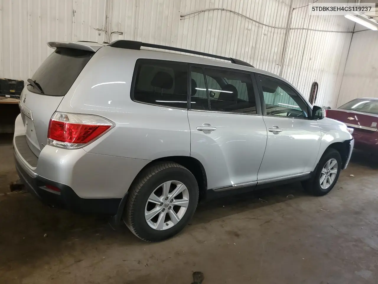 2012 Toyota Highlander Base VIN: 5TDBK3EH4CS119237 Lot: 55970775