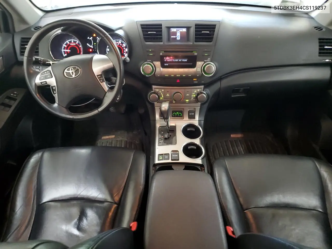 2012 Toyota Highlander Base VIN: 5TDBK3EH4CS119237 Lot: 55970775