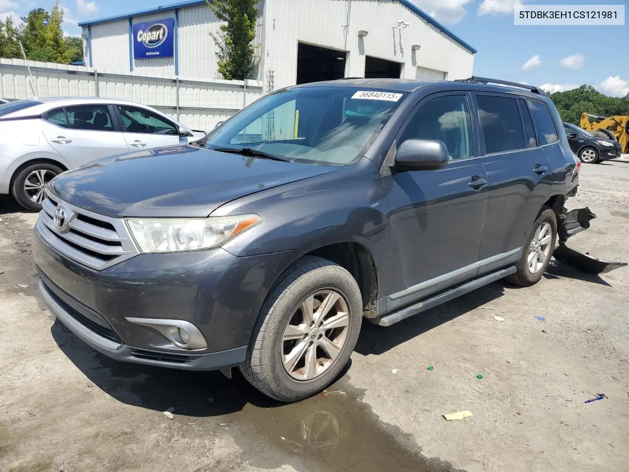 2012 Toyota Highlander Base VIN: 5TDBK3EH1CS121981 Lot: 56840115