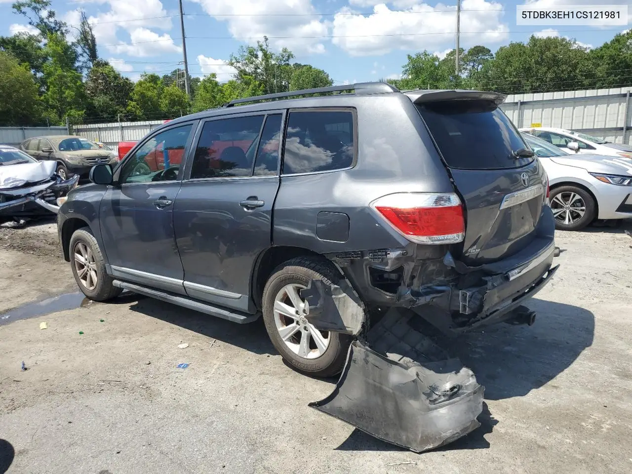 2012 Toyota Highlander Base VIN: 5TDBK3EH1CS121981 Lot: 56840115