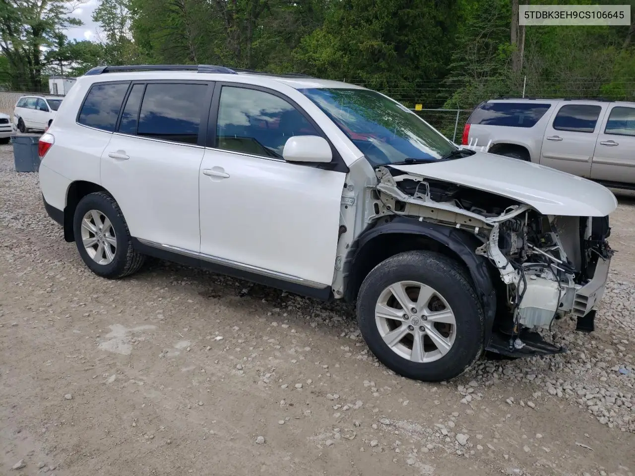 2012 Toyota Highlander Base VIN: 5TDBK3EH9CS106645 Lot: 56964875