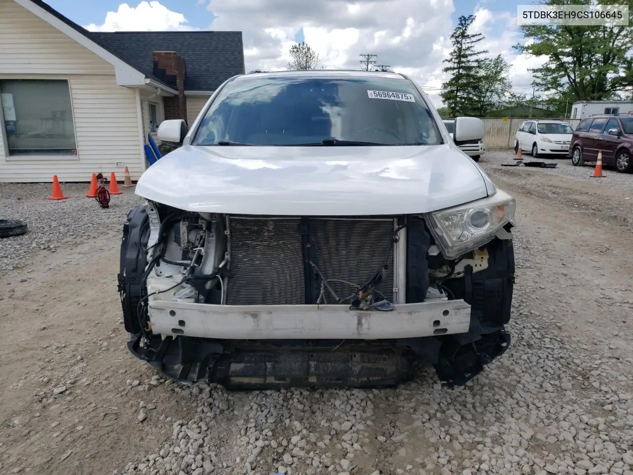 2012 Toyota Highlander Base VIN: 5TDBK3EH9CS106645 Lot: 56964875