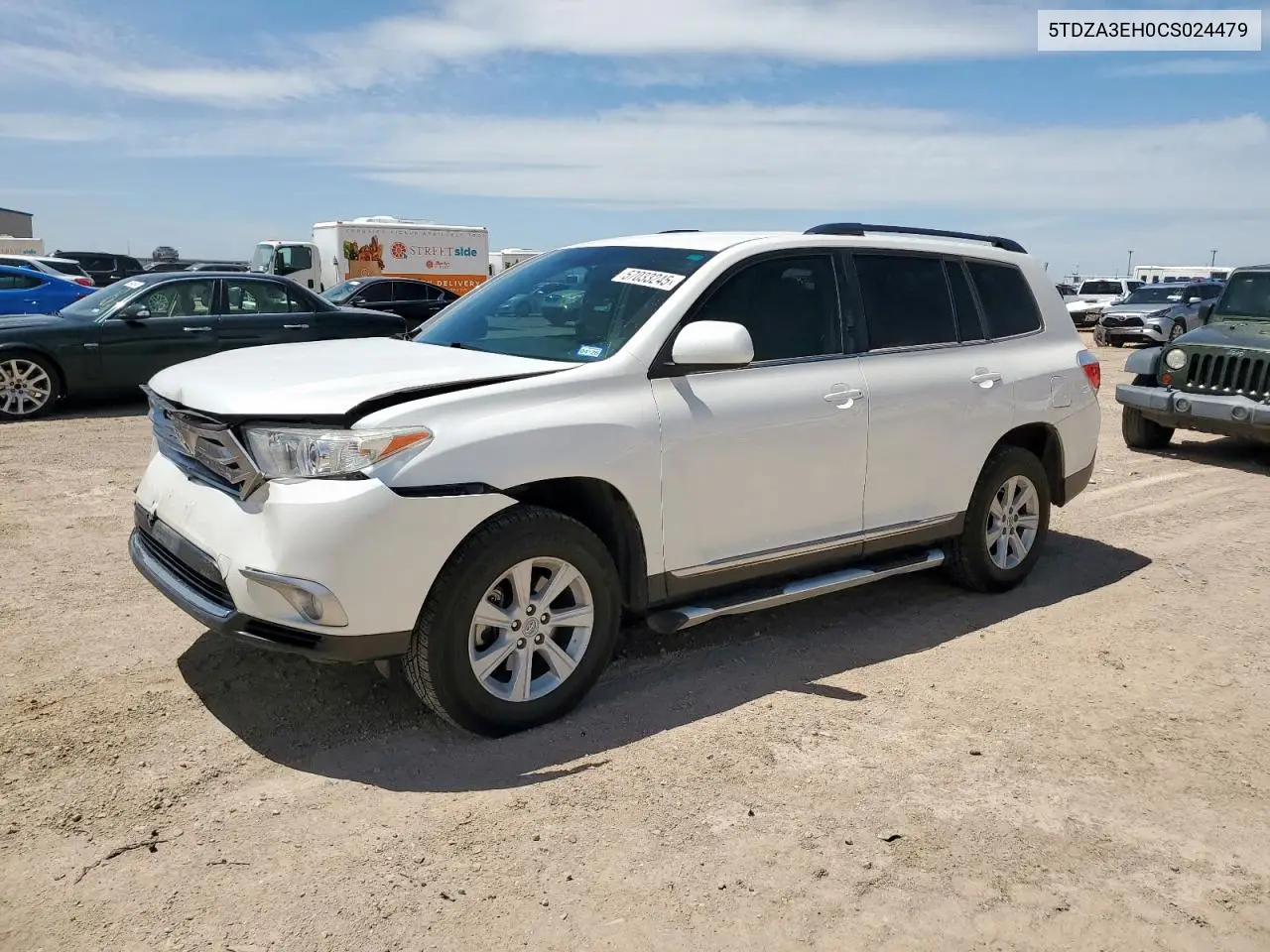2012 Toyota Highlander Base VIN: 5TDZA3EH0CS024479 Lot: 57033245