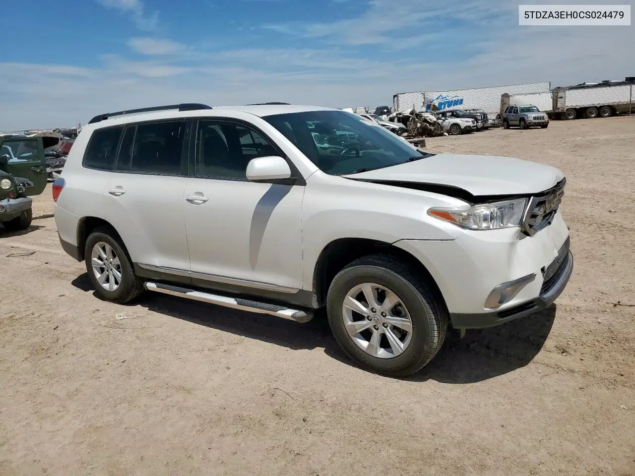 2012 Toyota Highlander Base VIN: 5TDZA3EH0CS024479 Lot: 57033245