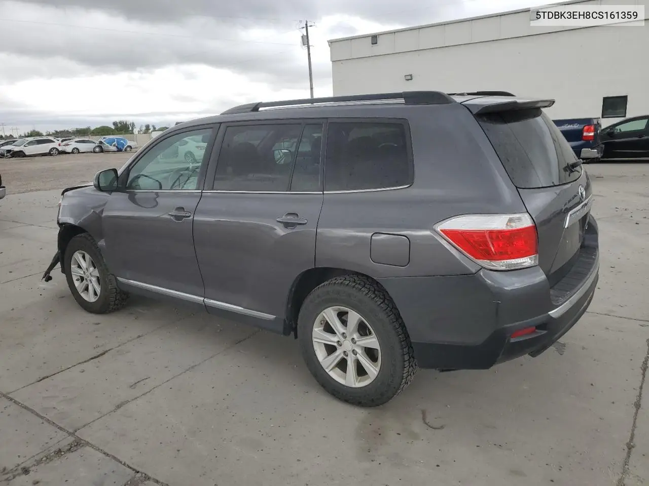 2012 Toyota Highlander Base VIN: 5TDBK3EH8CS161359 Lot: 57049555