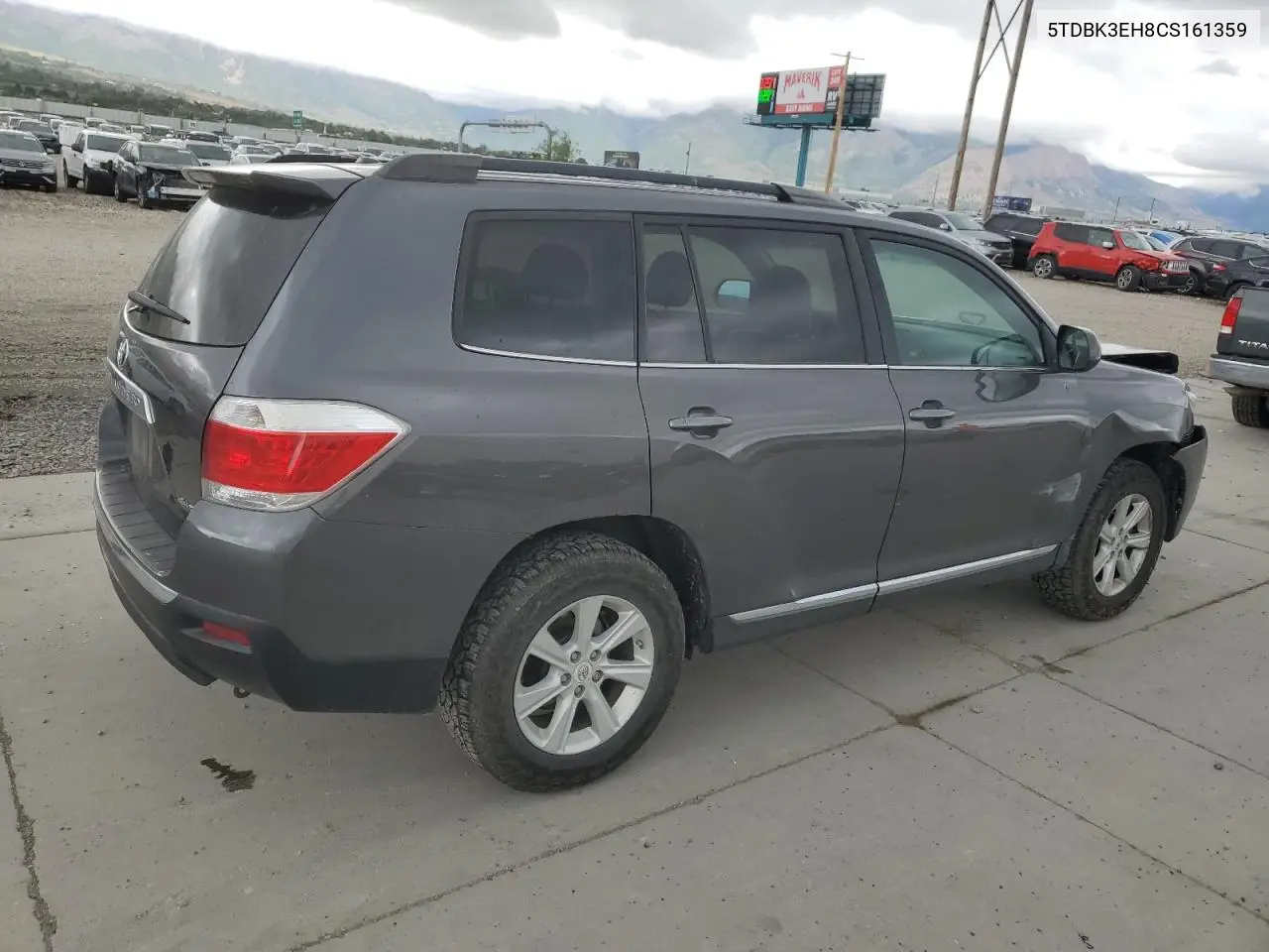 2012 Toyota Highlander Base VIN: 5TDBK3EH8CS161359 Lot: 57049555