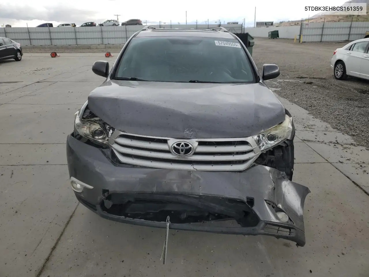 2012 Toyota Highlander Base VIN: 5TDBK3EH8CS161359 Lot: 57049555