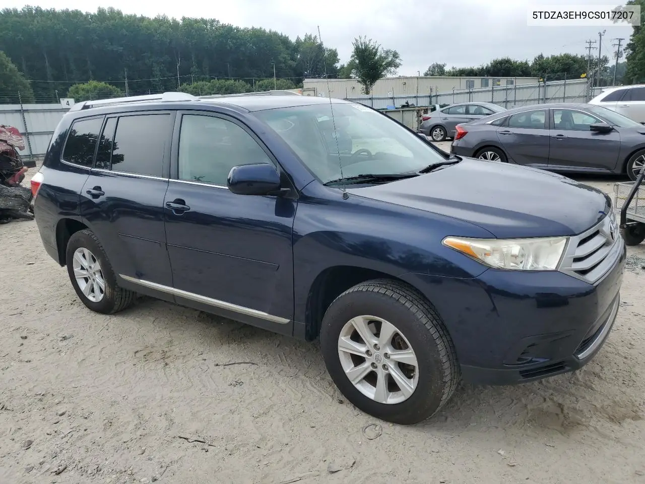 2012 Toyota Highlander Base VIN: 5TDZA3EH9CS017207 Lot: 61741425