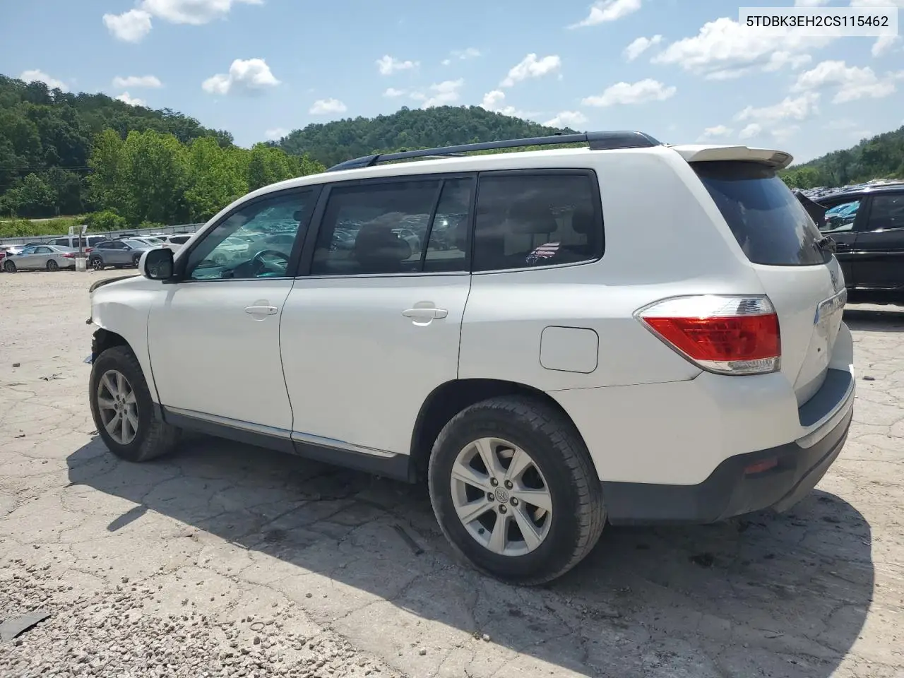 2012 Toyota Highlander Base VIN: 5TDBK3EH2CS115462 Lot: 61862035