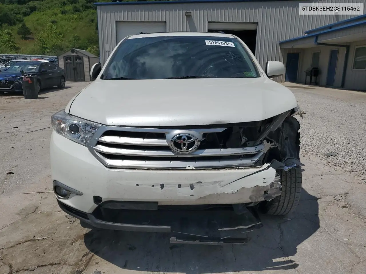 2012 Toyota Highlander Base VIN: 5TDBK3EH2CS115462 Lot: 61862035