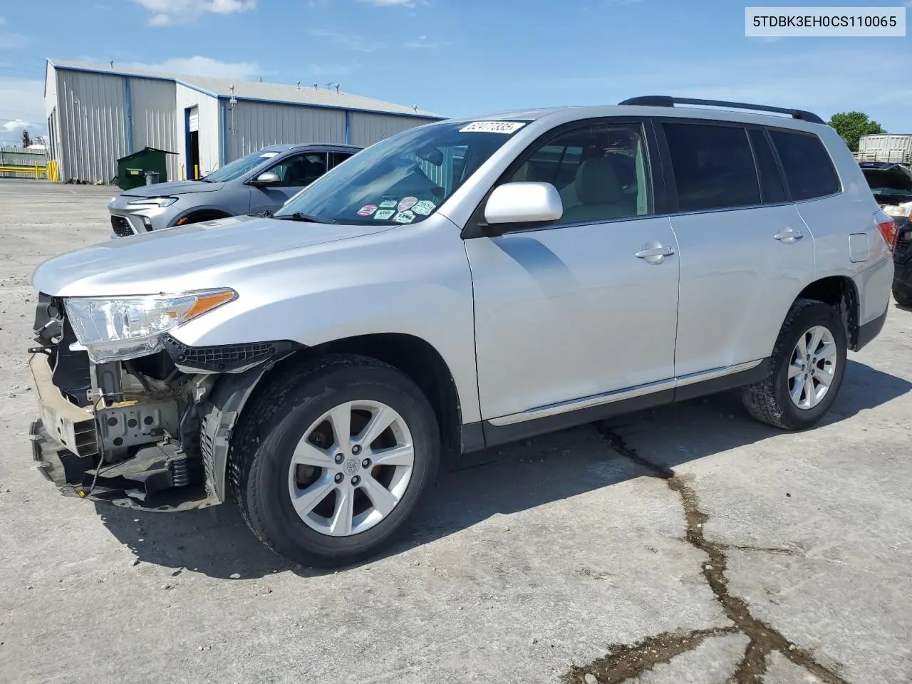 2012 Toyota Highlander Base VIN: 5TDBK3EH0CS110065 Lot: 62477335