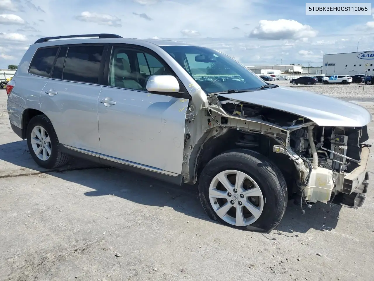 2012 Toyota Highlander Base VIN: 5TDBK3EH0CS110065 Lot: 62477335