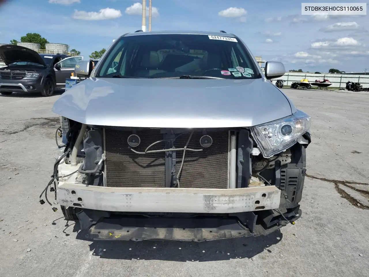 2012 Toyota Highlander Base VIN: 5TDBK3EH0CS110065 Lot: 62477335