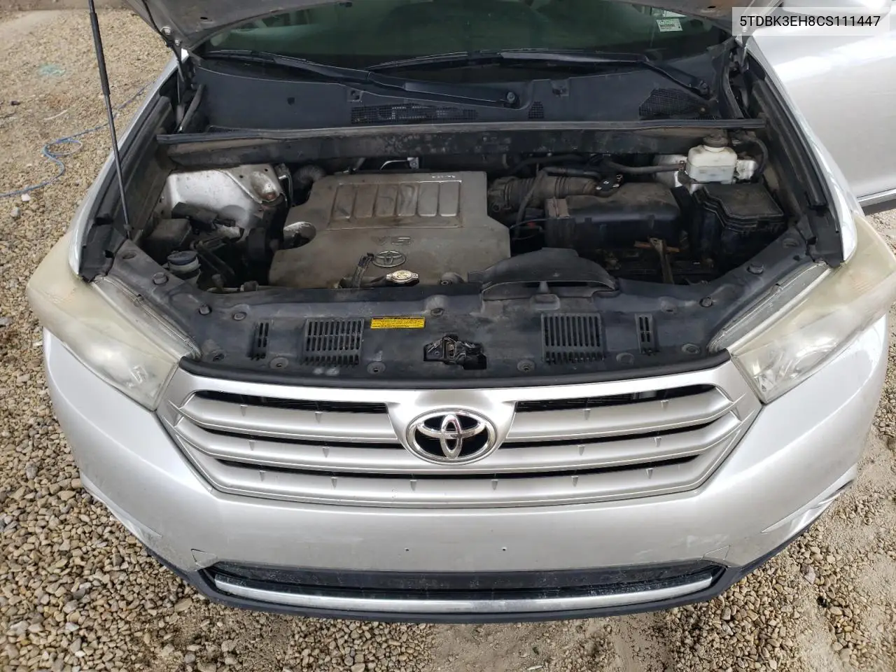 2012 Toyota Highlander Base VIN: 5TDBK3EH8CS111447 Lot: 62584095