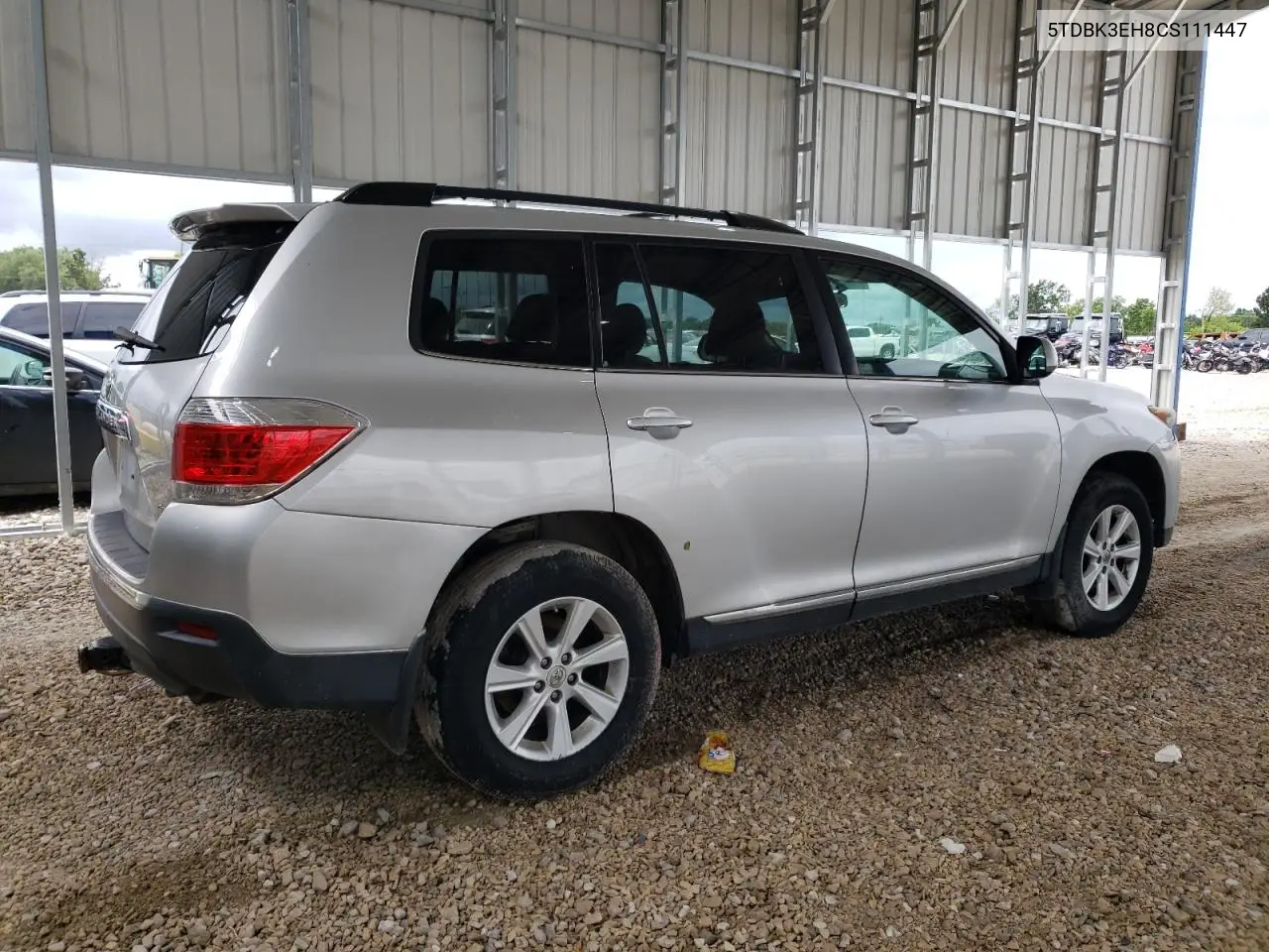 2012 Toyota Highlander Base VIN: 5TDBK3EH8CS111447 Lot: 62584095