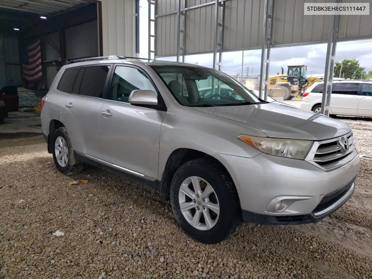 2012 Toyota Highlander Base VIN: 5TDBK3EH8CS111447 Lot: 62584095