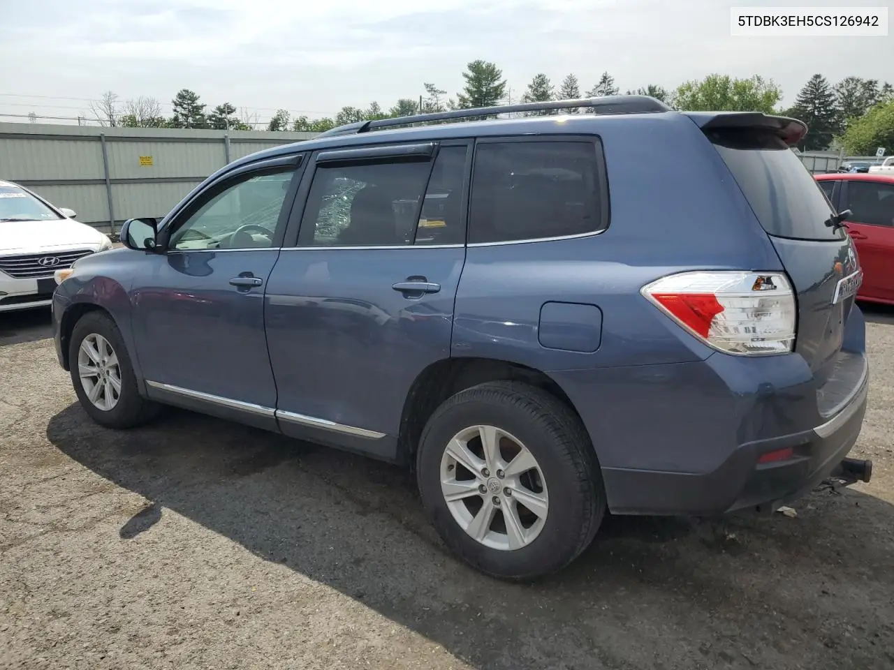 2012 Toyota Highlander Base VIN: 5TDBK3EH5CS126942 Lot: 62644585