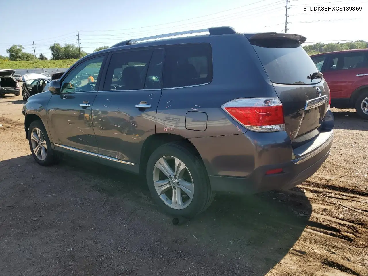 2012 Toyota Highlander Limited VIN: 5TDDK3EHXCS139369 Lot: 62720335