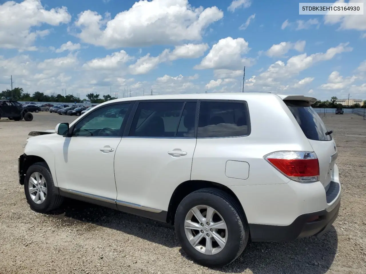 2012 Toyota Highlander Base VIN: 5TDBK3EH1CS164930 Lot: 62853945