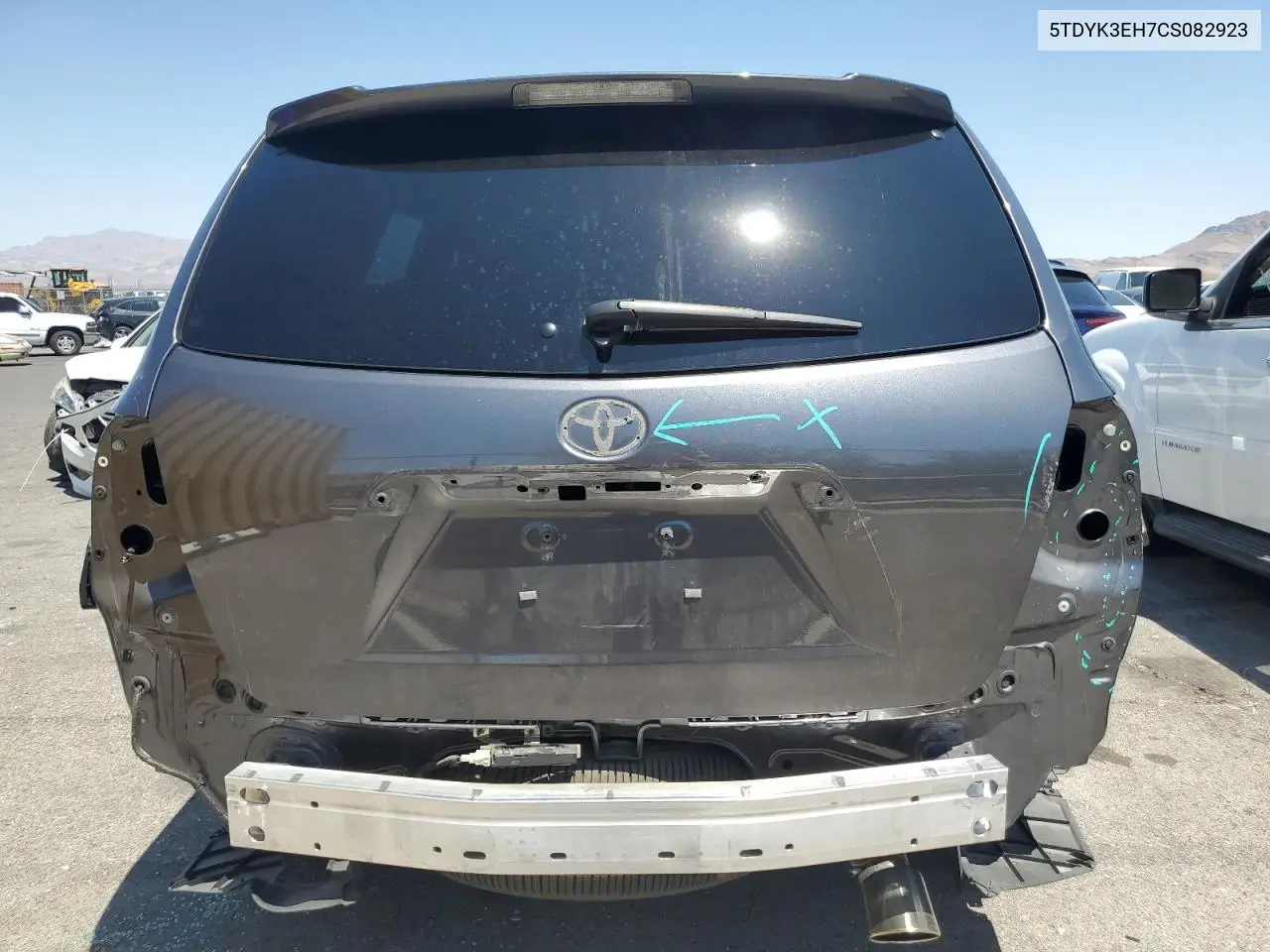 2012 Toyota Highlander Limited VIN: 5TDYK3EH7CS082923 Lot: 62891505