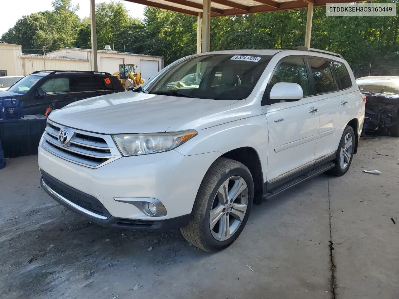 2012 Toyota Highlander Limited VIN: 5TDDK3EH3CS160449 Lot: 65241425