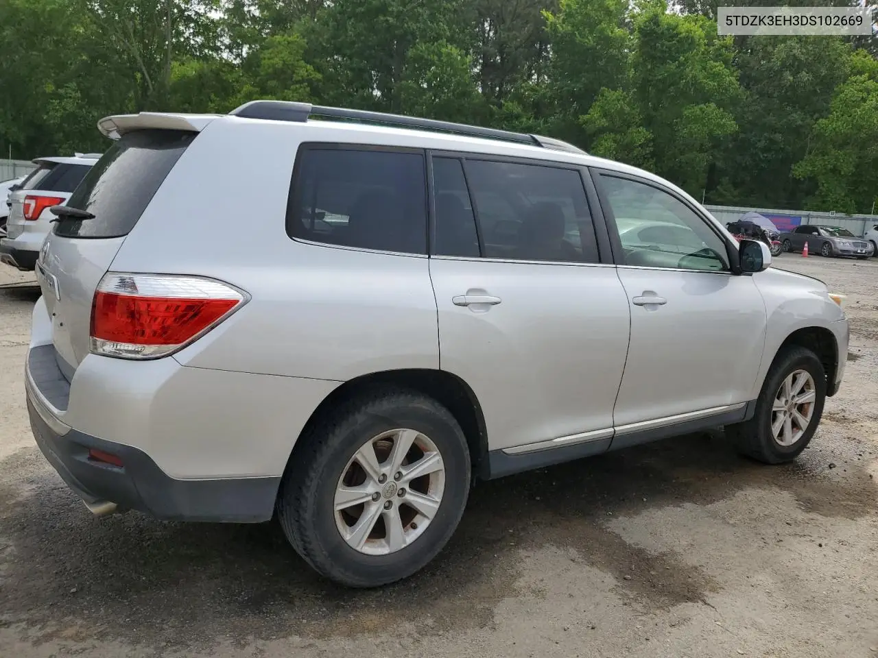 2013 Toyota Highlander Base VIN: 5TDZK3EH3DS102669 Lot: 56283575
