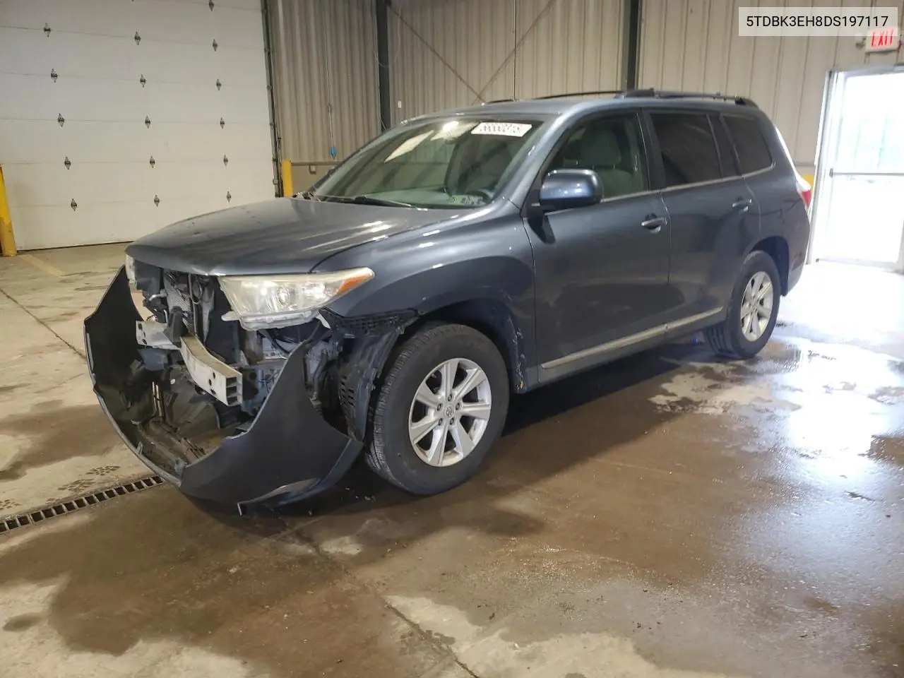 2013 Toyota Highlander Base VIN: 5TDBK3EH8DS197117 Lot: 56550315