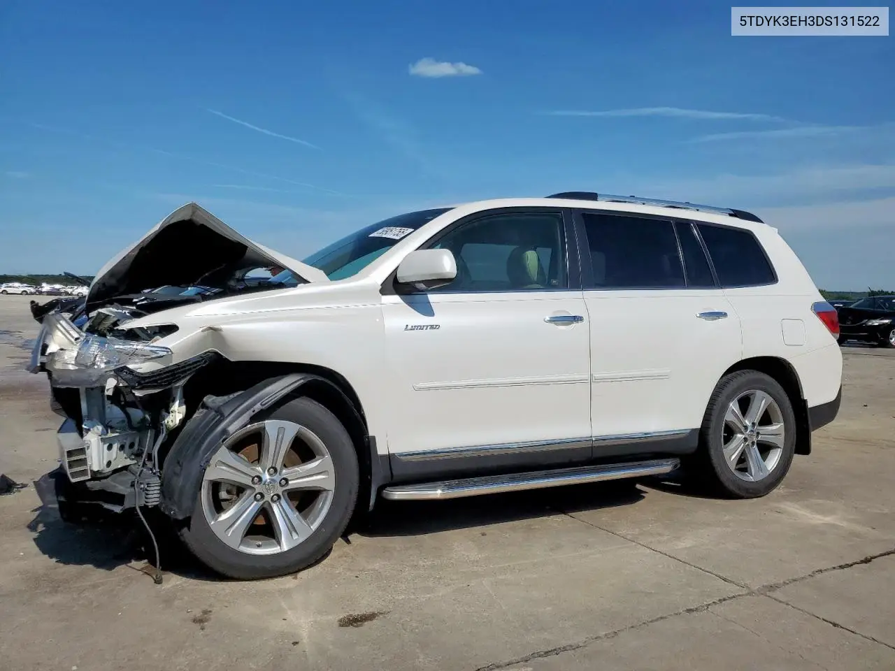 2013 Toyota Highlander Limited VIN: 5TDYK3EH3DS131522 Lot: 58951755