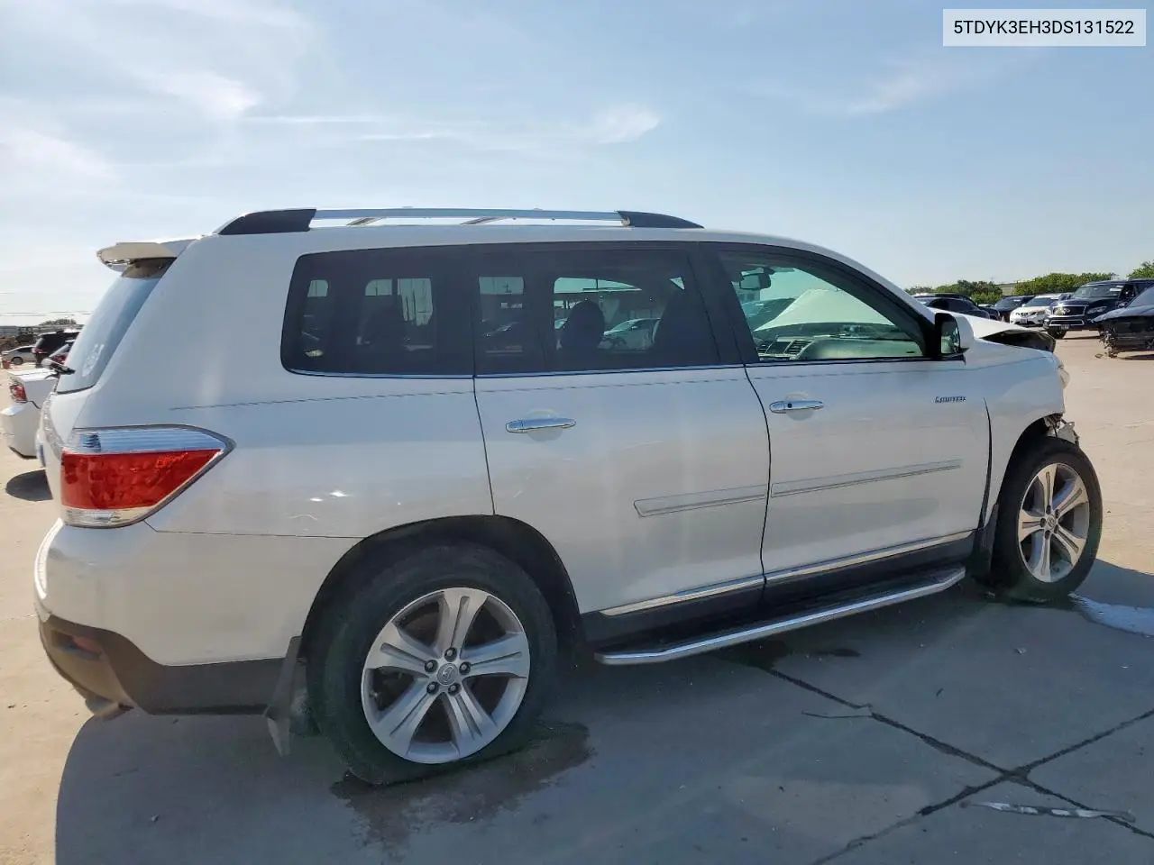 2013 Toyota Highlander Limited VIN: 5TDYK3EH3DS131522 Lot: 58951755