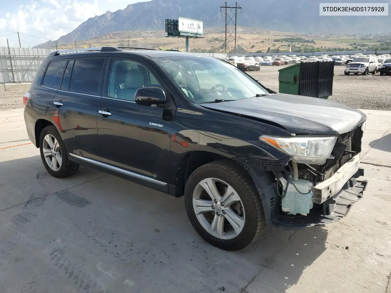 5tddk3eh0ds175928 5TDDK3EH0DS175928 2013 Toyota Highlander Limited